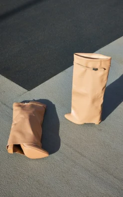 Prettylittlething Camel PU Matte Fold Over Knee Block Heeled Boots Camel 7 Prettylittlething Camel PU Matte Fold Over Knee Block Heeled Boots Camel -Pretty Soles Shop 011c9c6c2893609ceeb1547932e47f8e50d2e347 cmz9317 4