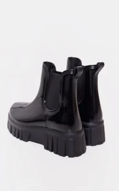 Prettylittlething Black Rubber Wellie Chelsea Ankle Boots Black -Pretty Soles Shop 0cfa947a068c718a7829159a59c1c167b3c52059 cnf8920 4