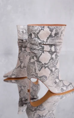 Prettylittlething Snake Print PU Point Toe Ruched High Heeled Ankle Boots Snake Print 7 Prettylittlething Snake Print PU Point Toe Ruched High Heeled Ankle Boots Snake Print -Pretty Soles Shop 1b4cb8b9b80d19fee60d03b8304f1763dcd0b9ff cng8895 4