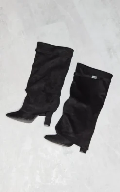 Prettylittlething Black Faux Suede Fold Over Knee Block Heeled Boots Black 6 Prettylittlething Black Faux Suede Fold Over Knee Block Heeled Boots Black -Pretty Soles Shop 421e9aceab6743f8017fdb07ceb9ea11cab8f005 cnf1433 3