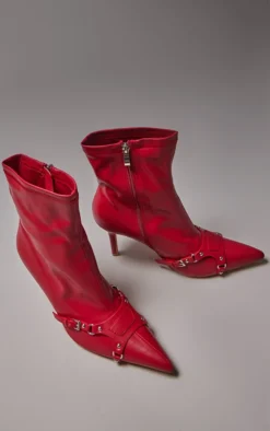 Prettylittlething Red Wide Fit Faux Leather Point Toe Buckle Strap Heeled Calf High Boots Red -Pretty Soles Shop 4bfd5296cf389dc3c42809604cd4b3f47809ce01 cnh0088 4