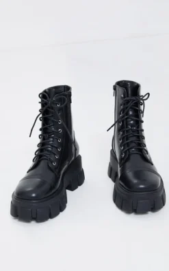 Prettylittlething Black Wide Fit Lace Up Extreme Chunky Combat Boots Black 6 Prettylittlething Black Wide Fit Lace Up Extreme Chunky Combat Boots Black -Pretty Soles Shop 8cdd53a9a06c1bbb83f67bb4f2c52aa1f0acdaf3 cmp3381 3