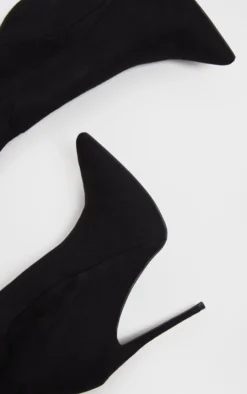 Prettylittlething Emmi Black Faux Suede Extreme Thigh High Heeled Boots Black -Pretty Soles Shop 99c82626cd7cd6ace8edc9a4c3703b05835c49d0 shq8799 3