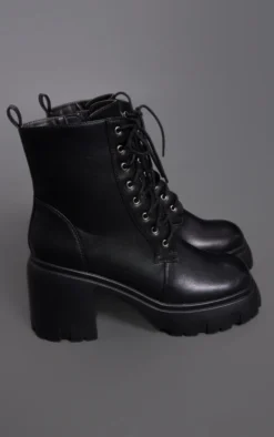 Prettylittlething Black Pu Round Toe Lace Up Block Heel Platform Ankle Boots Black -Pretty Soles Shop 9fd00bea26506aaf7ca796ef1abb444dce2f2d94 cng9975 4