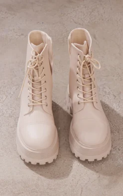 Prettylittlething Cream Lace Up Chunky Sole Combat Boots Cream 7 Prettylittlething Cream Lace Up Chunky Sole Combat Boots Cream -Pretty Soles Shop a8583f0ba0c3ddeba13f48c16b235fbc76050a15 cnf5428 4