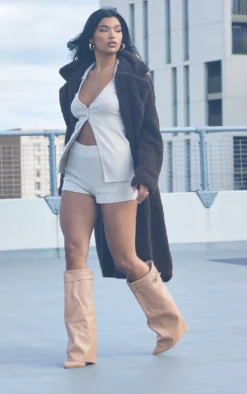 Prettylittlething Camel PU Matte Fold Over Knee Block Heeled Boots Camel 5 Prettylittlething Camel PU Matte Fold Over Knee Block Heeled Boots Camel -Pretty Soles Shop c00954f86a24d0fc61708515f2bad635adf7d8b0 cmz9317 2