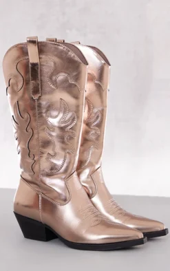 Prettylittlething Silver Pu Point Toe Textured Low Block Heel Western Boots Grey -Pretty Soles Shop c3a9e6098c072d7409c8f1d2a2c4a3932a29ffb3 cng7152 3