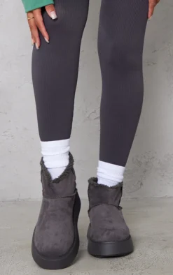 Prettylittlething Grey Faux Suede Round Toe Thick Flat Sole Ankle Boots Grey 5 Prettylittlething Grey Faux Suede Round Toe Thick Flat Sole Ankle Boots Grey -Pretty Soles Shop dd2df7bc90c2eae943108c643539bdb6578dbea9 cmz0732 2