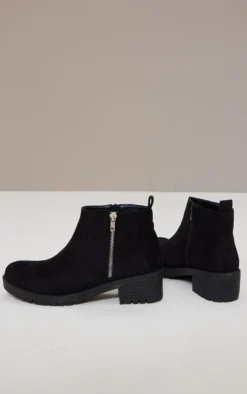 Prettylittlething Black Faux Suede Zip Ankle Boots Black -Pretty Soles Shop f7dd0a8e76426ed5d6fcebf7e3dc2fb212a05861 cms9082 4