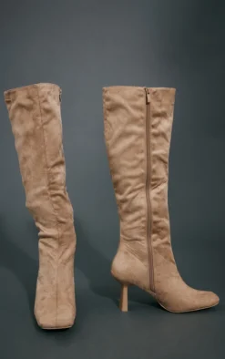 Prettylittlething Sand Suede Square Toe Mid Heeled Knee Boots Sand 6 Prettylittlething Sand Suede Square Toe Mid Heeled Knee Boots Sand -Pretty Soles Shop f8a8ca43a3d15ad3e31d98f4457c5b450bab608c cna3746 3